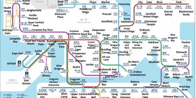 Hong KONG metro kat jeyografik