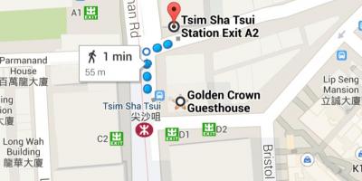 Tsim Sha Tsui MTR station kat jeyografik