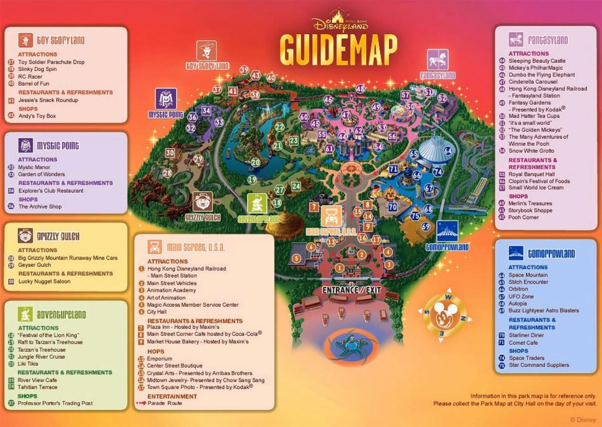 Hong KONG Disneyland kat jeyografik