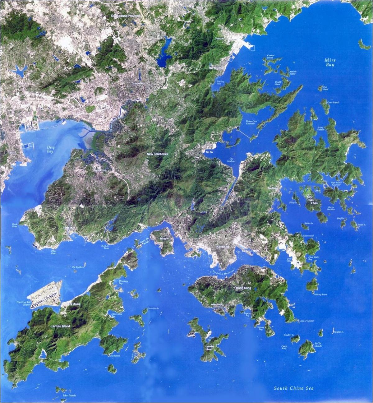 kat jeyografik satelit Hong Kong