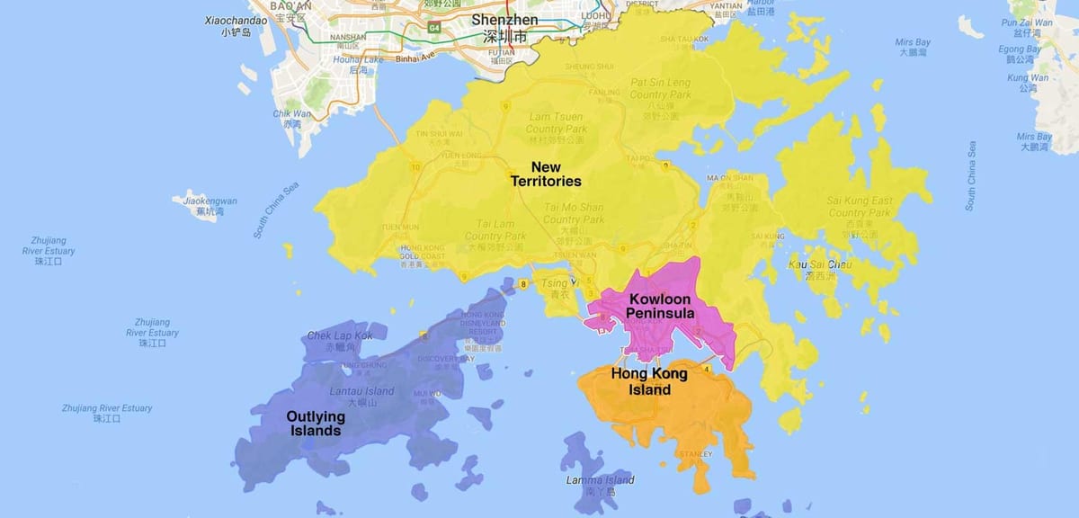 kat jeyografik nan Hong Kong zòn