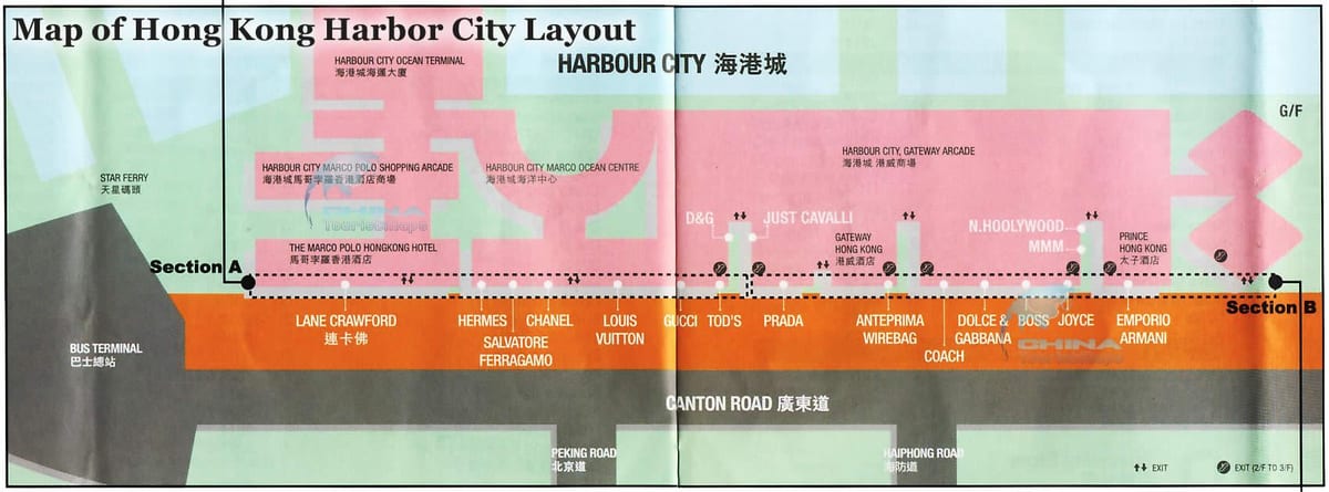 kat jeyografik nan pò a vil Hong Kong