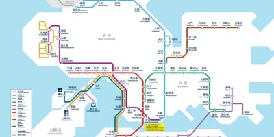 Hong KONG kat jeyografik MTR