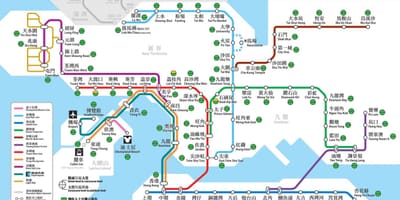 Hong Kong transpò piblik kat jeyografik