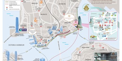 MTR Karyè Bay estasyon kat jeyografik