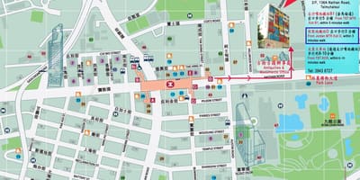 Lòt bò larivyè jouden MTR station kat jeyografik
