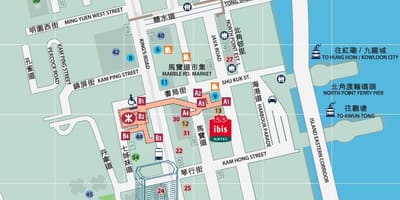 Nò pwen MTR station òti kat jeyografik